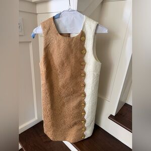 Mestiza tan and cream dress